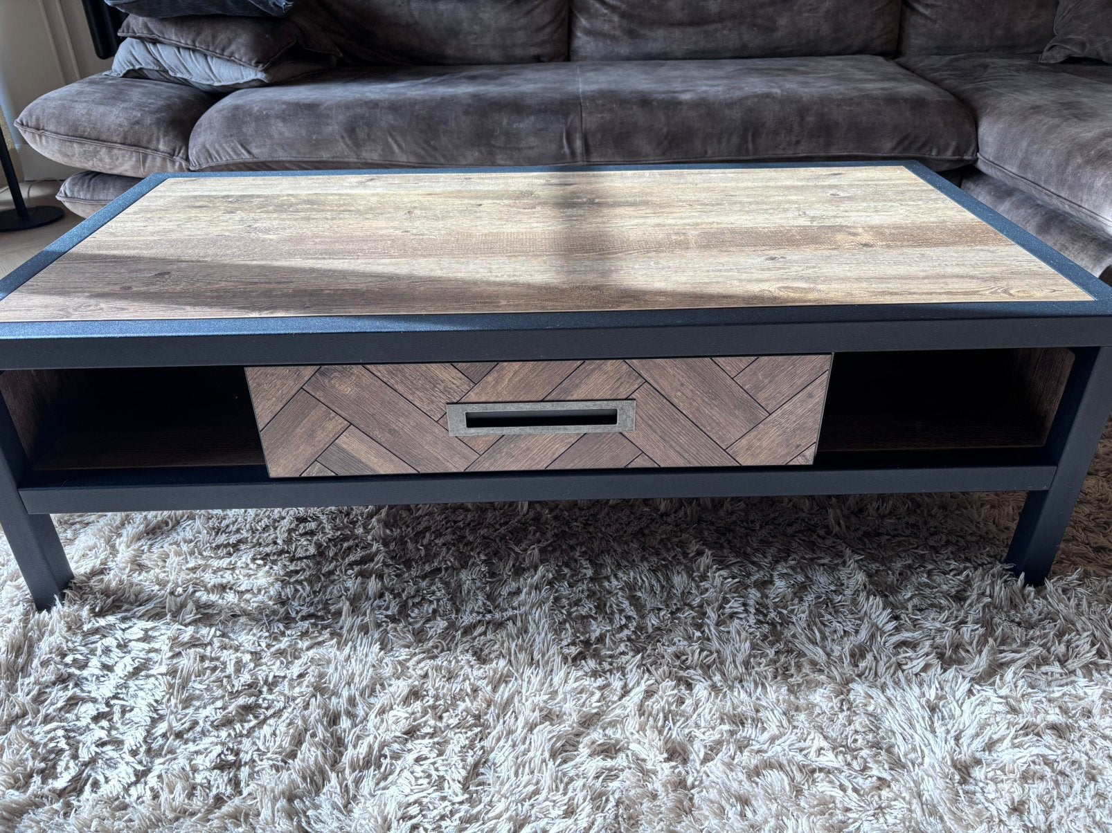 Tv meubel & salontafel (als set of los), Ophalen, 100 tot 150 cm, 50 tot 100 cm, Zo goed als nieuw