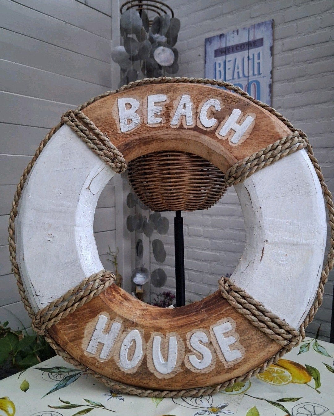 Ibzia beach style life raft beach house
40 cm
Wood
Handmade, Nvr, Verzenden, Nieuw, Varios