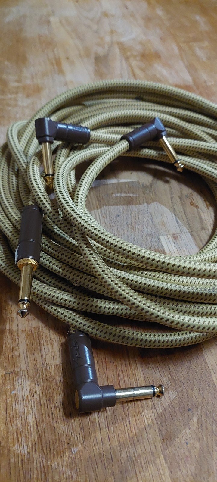 Fender gitaarkabels - Set van 3 (nieuwstaat), Ophalen of Verzenden, Zo goed als nieuw, Apparatuur