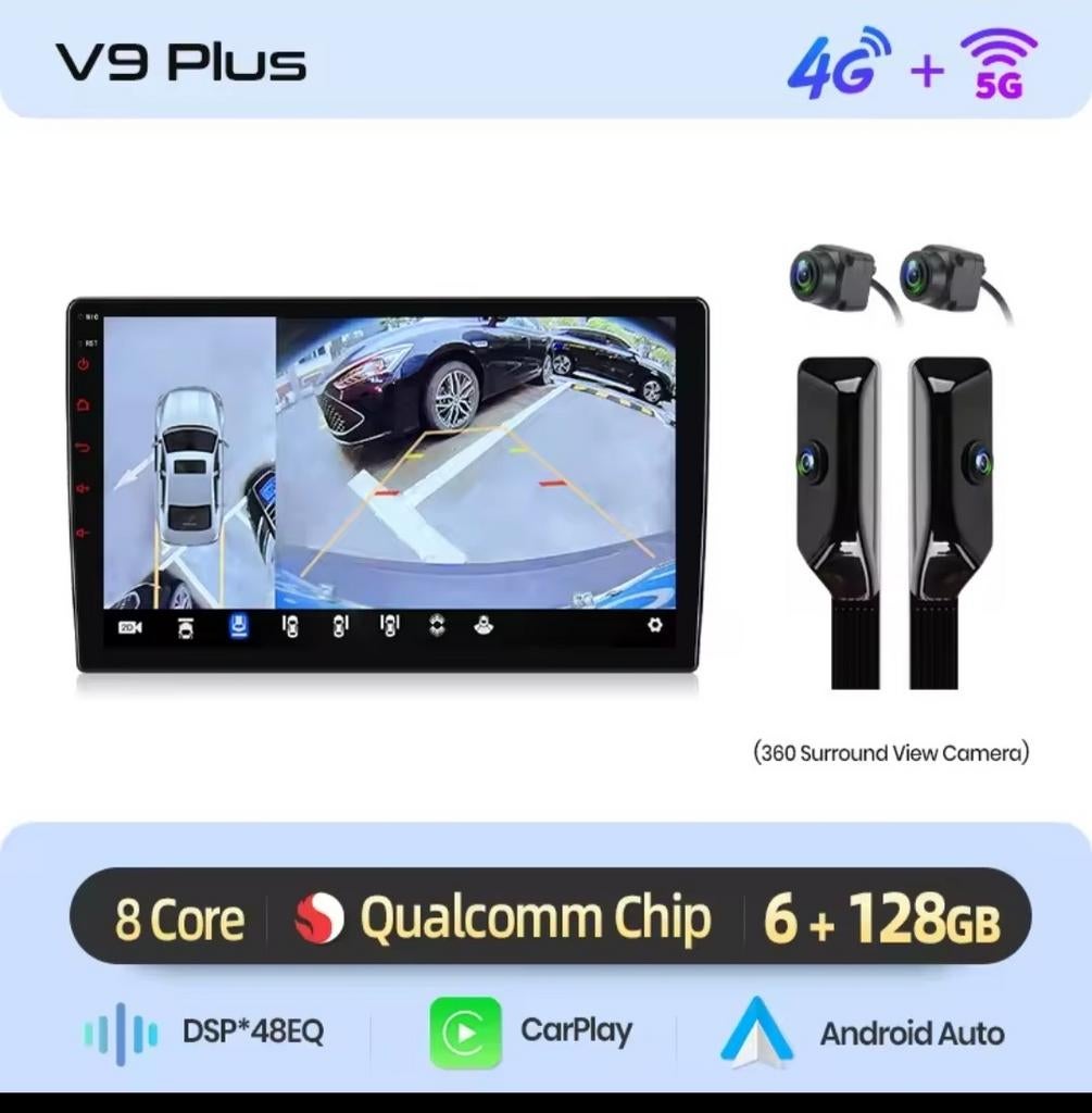 Android CarPlay Toyota Auris (tot 2012) met 360 camera, Auto diversen, Ophalen of Verzenden, Nieuw