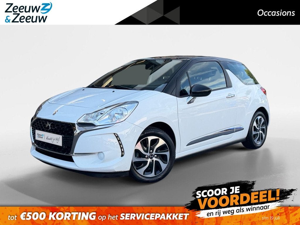 DS 3 1.2 PureTech So Chic | Airco | Bluetooth | Cruise Contr, Auto's, DS, Voorwielaandrijving, 12 maanden, Stof, Gebruikt