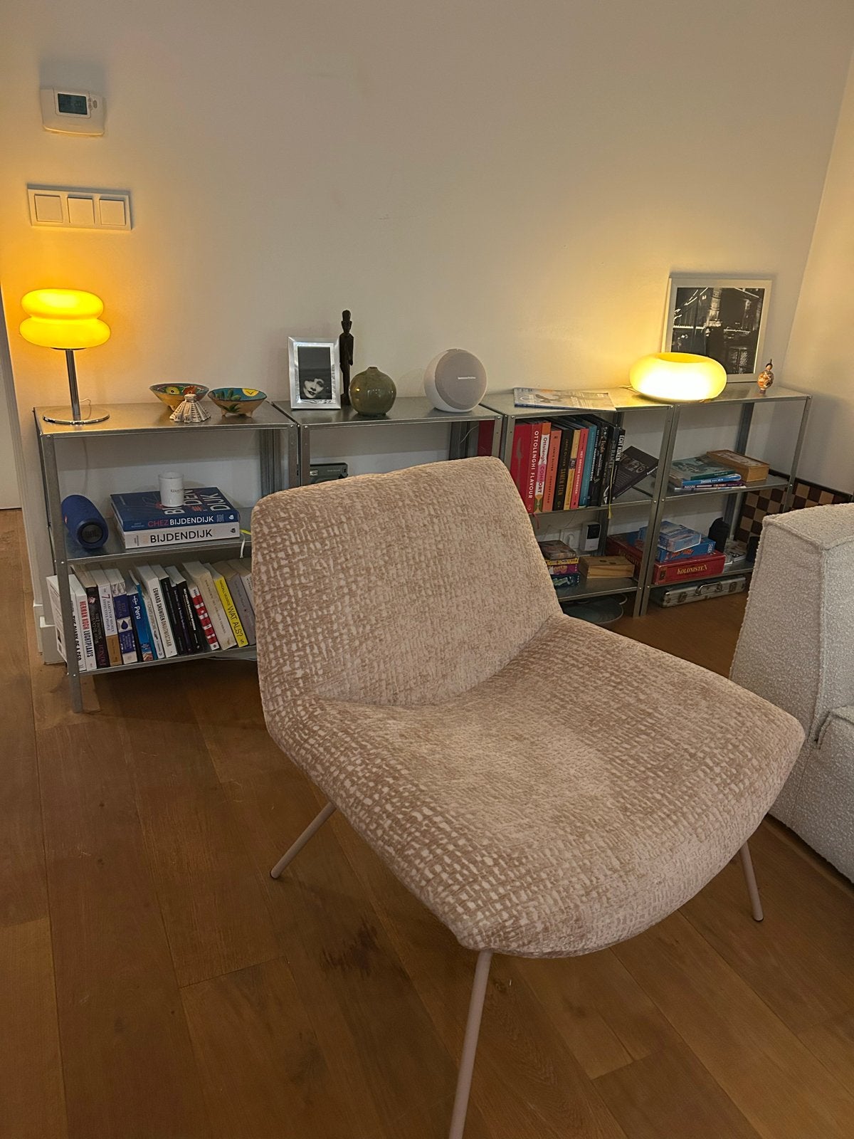 Stijlvolle roze fauteuil - Zo goed als nieuw, Ophalen, Overige kleuren, Zo goed als nieuw, Eén