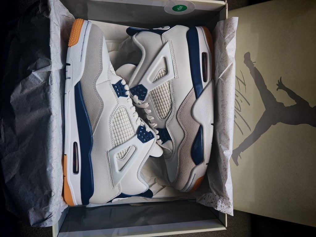 Jordan 4 SB Navy Blue 44, Nike Jordan, Wit, Nieuw, Ophalen of Verzenden