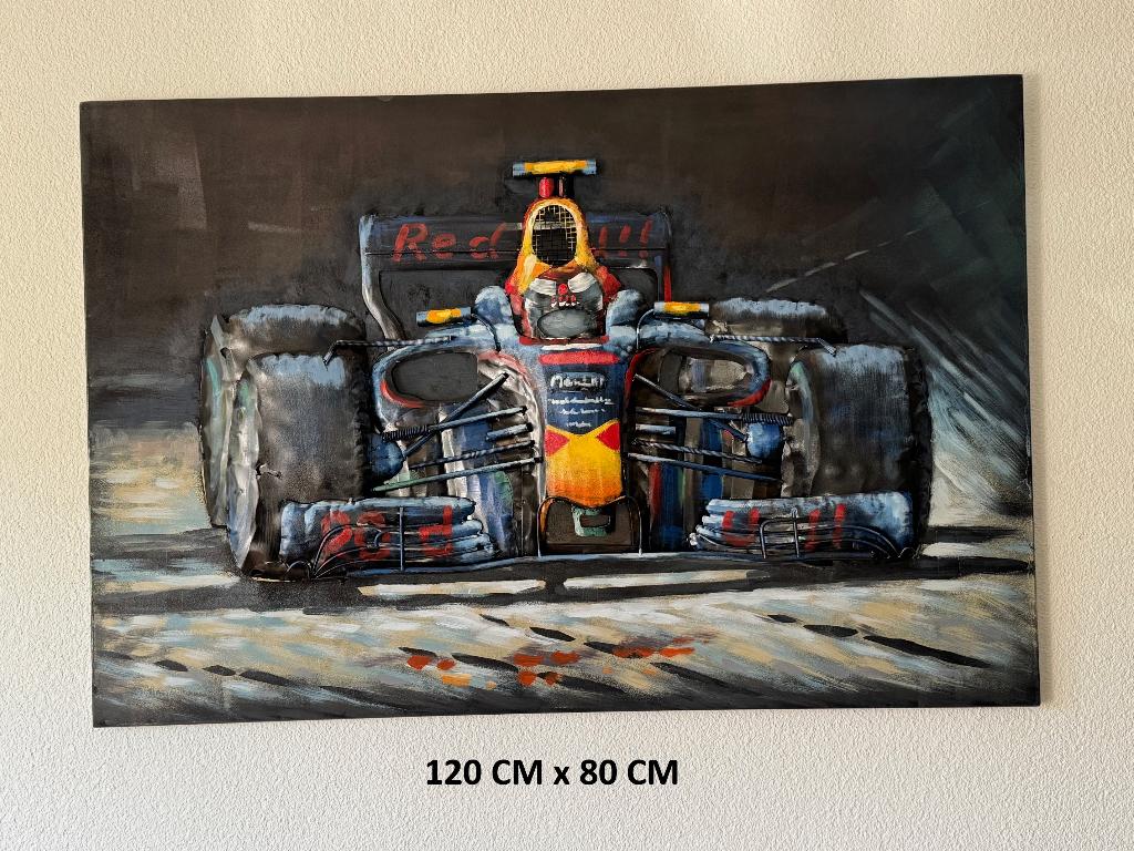 Max Verstappen schilderij - 3D kunstwerk van Blik in lagen, Ophalen, Oorspronkelijke maker, Zo goed als nieuw, Schilderij