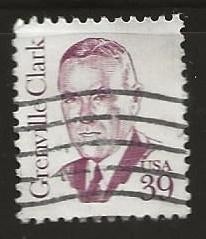 USA 221, Clark, Verzenden, Gestempeld, Noord-Amerika