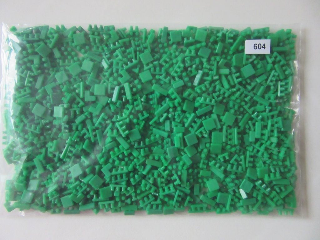 604, licht groen ministeck, zakje 100 gram, Nachtvlinder100, Gebruikt, Ophalen of Verzenden, Losse ministeck of Strip