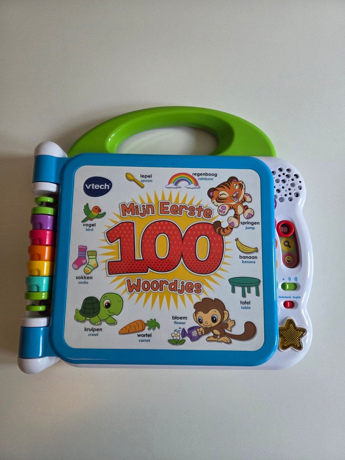 VTech Mijn Eerste 100 Woordjes Boek - Interactief, Kinderen en Baby's, Speelgoed | Vtech, Ophalen of Verzenden, Zo goed als nieuw