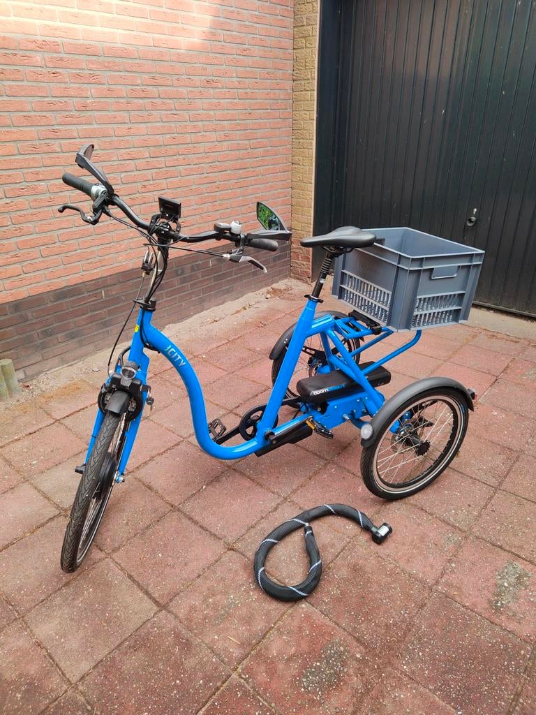 Elektrische driewieler met mand - Ideaal voor stabiliteit, Fietsen en Brommers, Fietsen | Driewielfietsen, Ophalen, Zo goed als nieuw