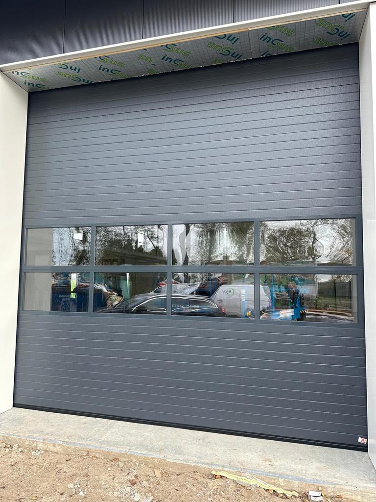 Garagedeur, Sectionaal, ISO40, Roldeur, Industriedeur,Deuren, Kunststof, Ophalen of Verzenden, 120 cm of meer, 215 cm of meer