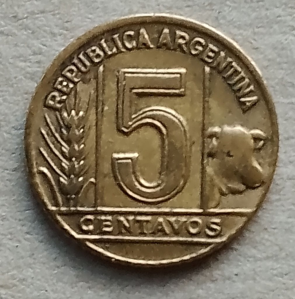Argentinië, 5 centavos 1945, Ophalen of Verzenden, Zuid-Amerika, Losse munt