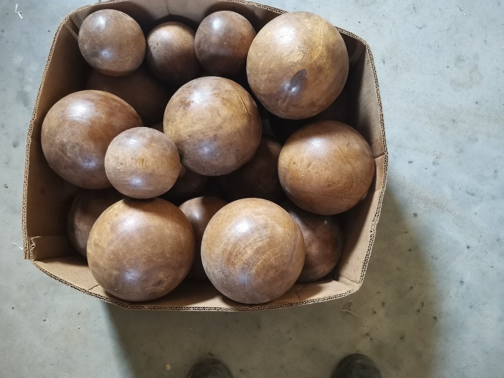 Houten ballen, Ophalen, Nieuw