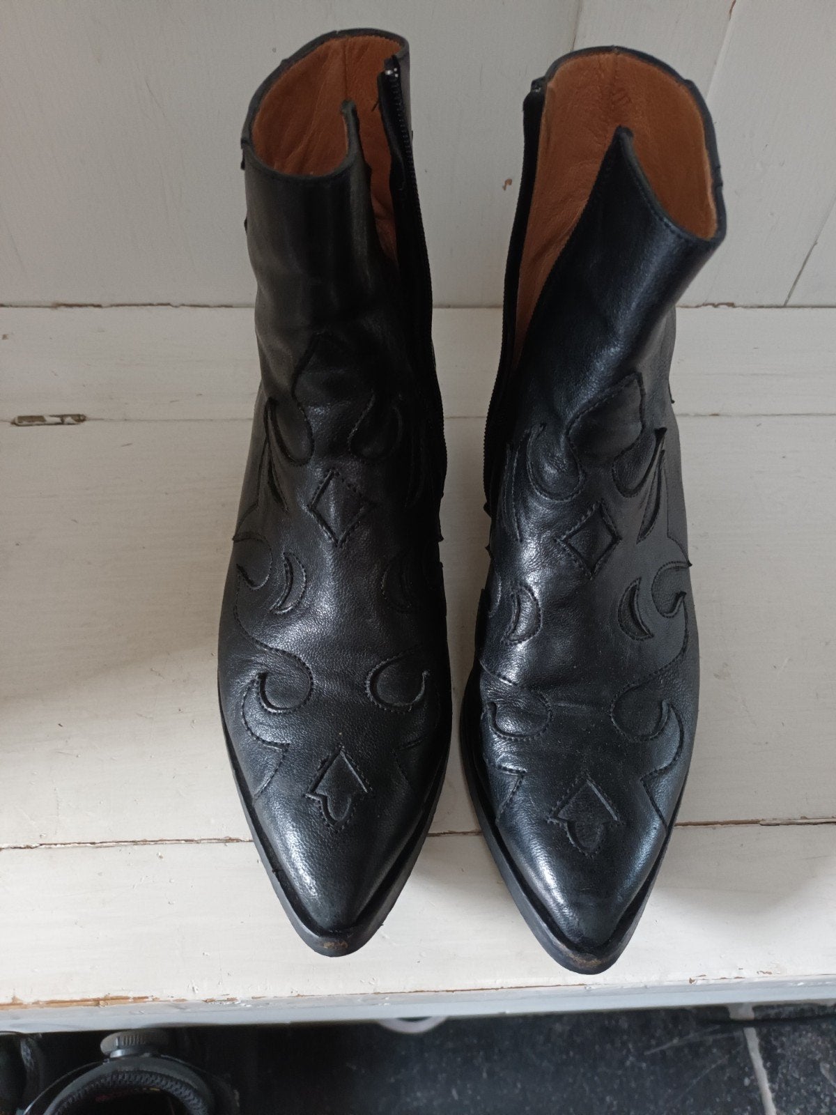 Via Vai cowboy laarsjes, stoere enkellaarsjes, maat 37-38, Via Vai, Zwart, Lage of Enkellaarzen, Ophalen of Verzenden