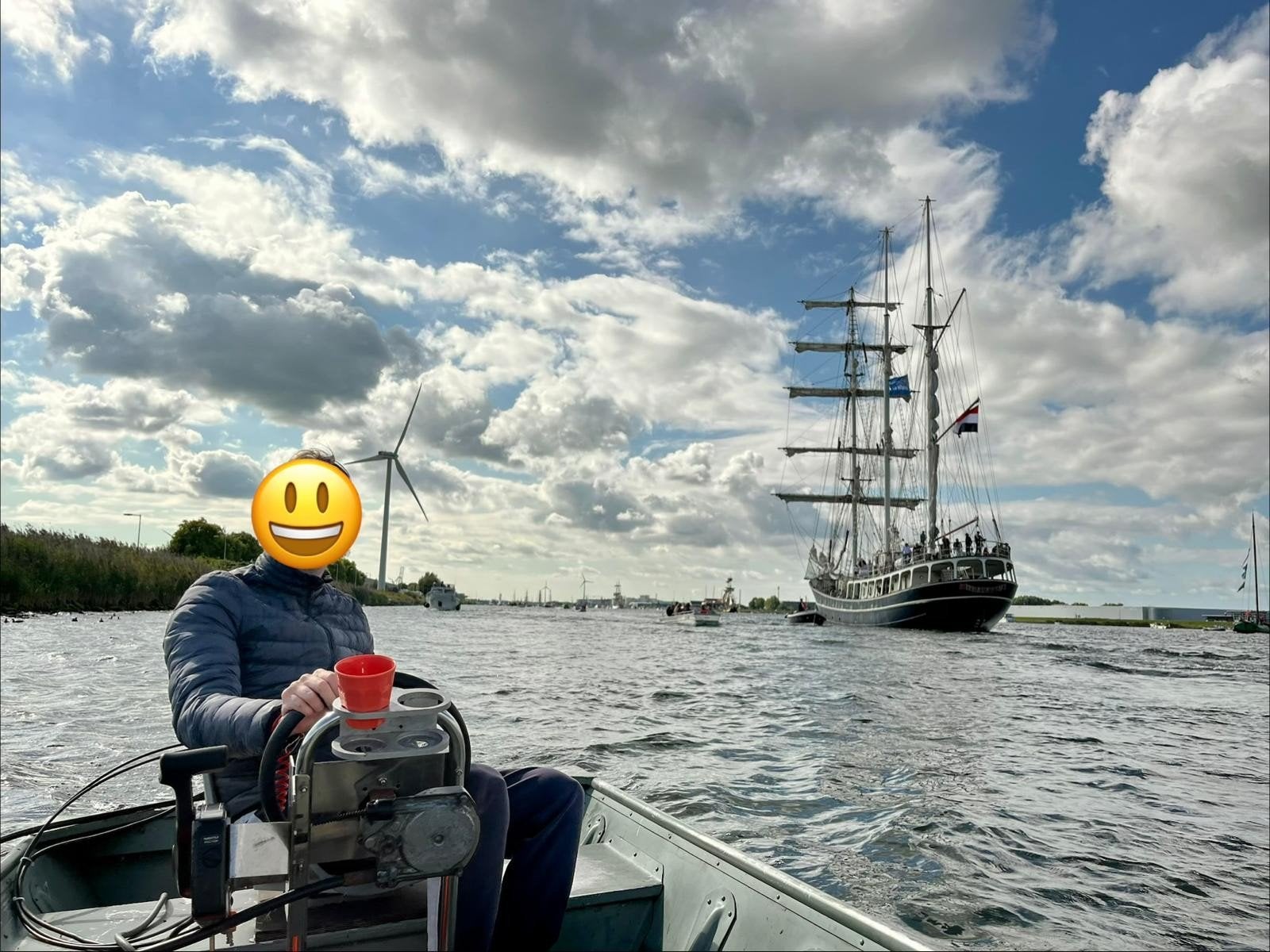 Platbodem met console 8pk 4takt Mercury kortstaart, Watersport en Boten, Ophalen, Gebruikt
