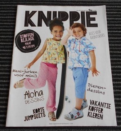 Knippie bijlage nr. 2/2016, 9 patronen maat 98 t/m 134, Verzenden, Zo goed als nieuw, Kind, Knippie
