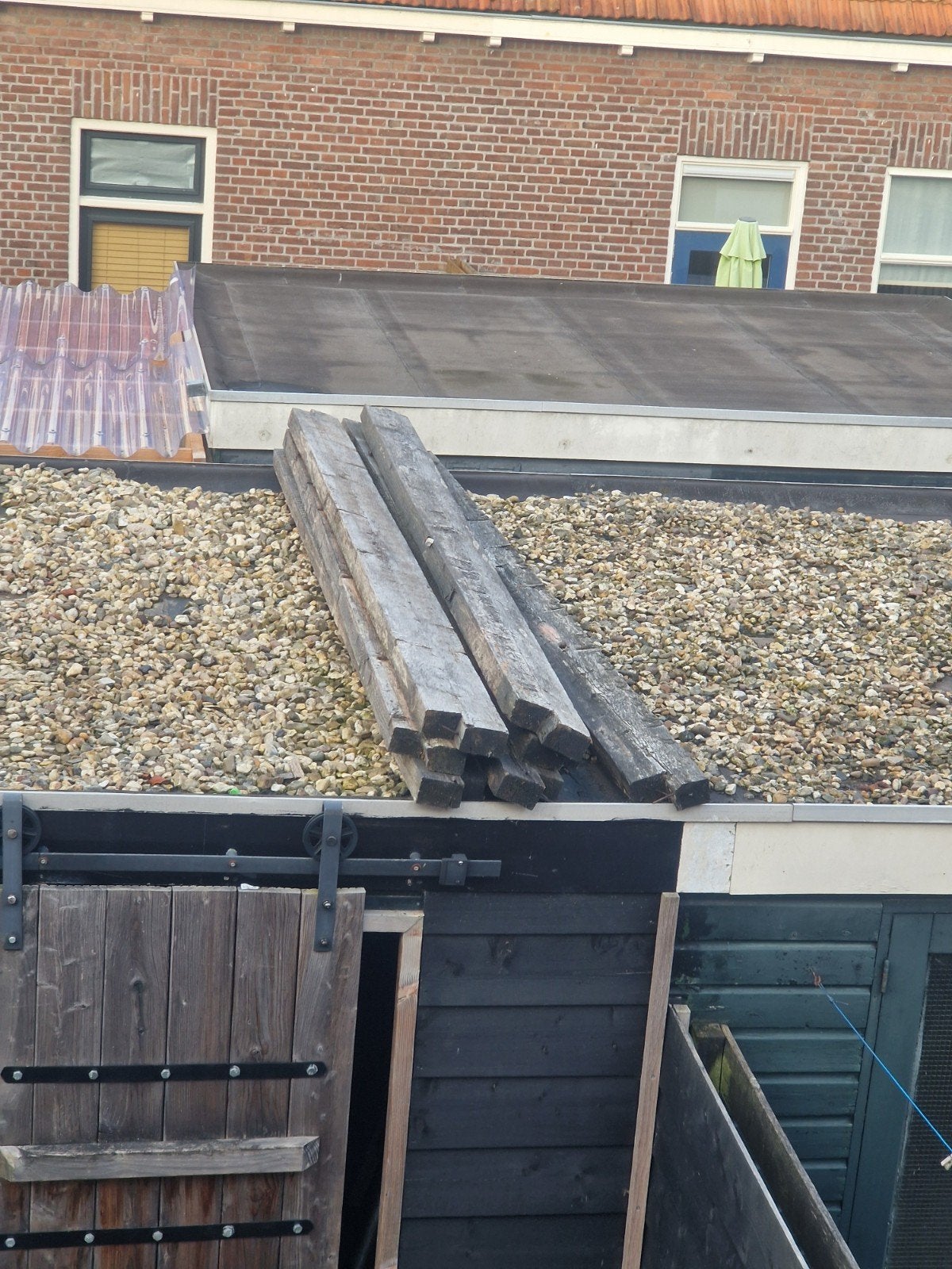 Gebruikte houten balken - Ideaal voor diverse projecten, Doe-het-zelf en Verbouw, Hout en Planken, Ophalen, Gebruikt, Balk, Overige houtsoorten