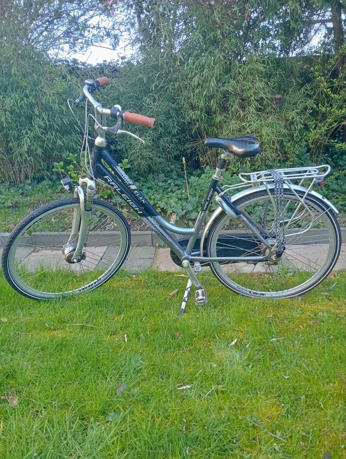 Raleigh Elan damesfiets met lage instap, Gebruikt, Velgrem, Versnellingen, 50 tot 53 cm