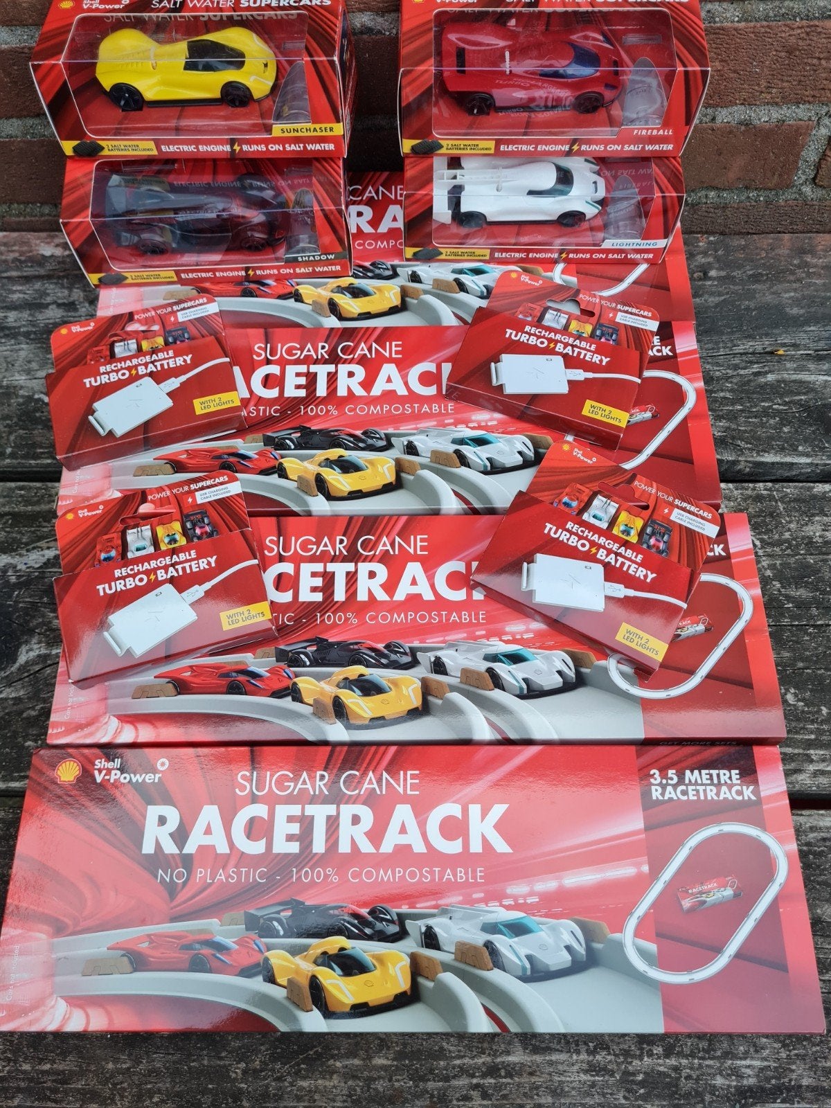 Shell V-Power Sugar Cane Racetrack & Salt Water Supercars, Ophalen of Verzenden, Nieuw, Elektrisch, Overige merken