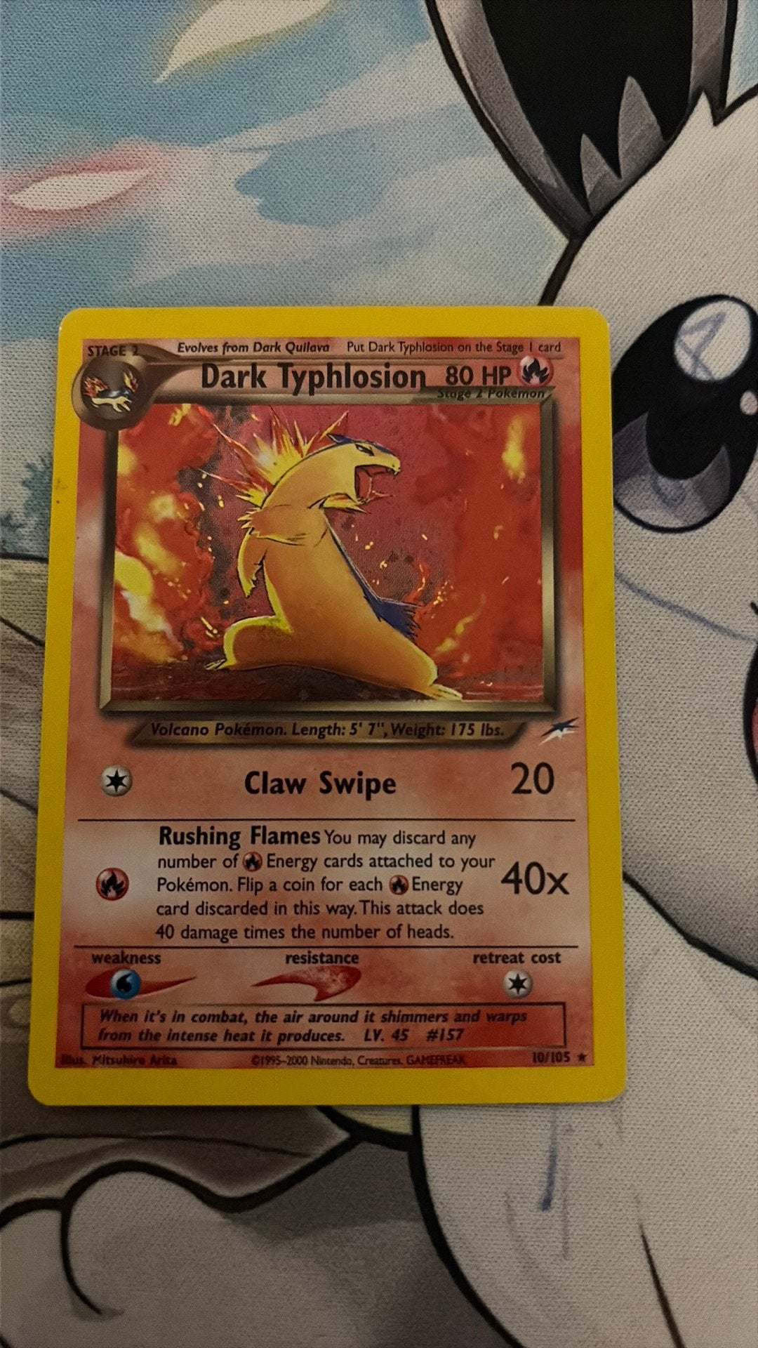 Dark Typhlosion 10/105, Ophalen of Verzenden, Zo goed als nieuw