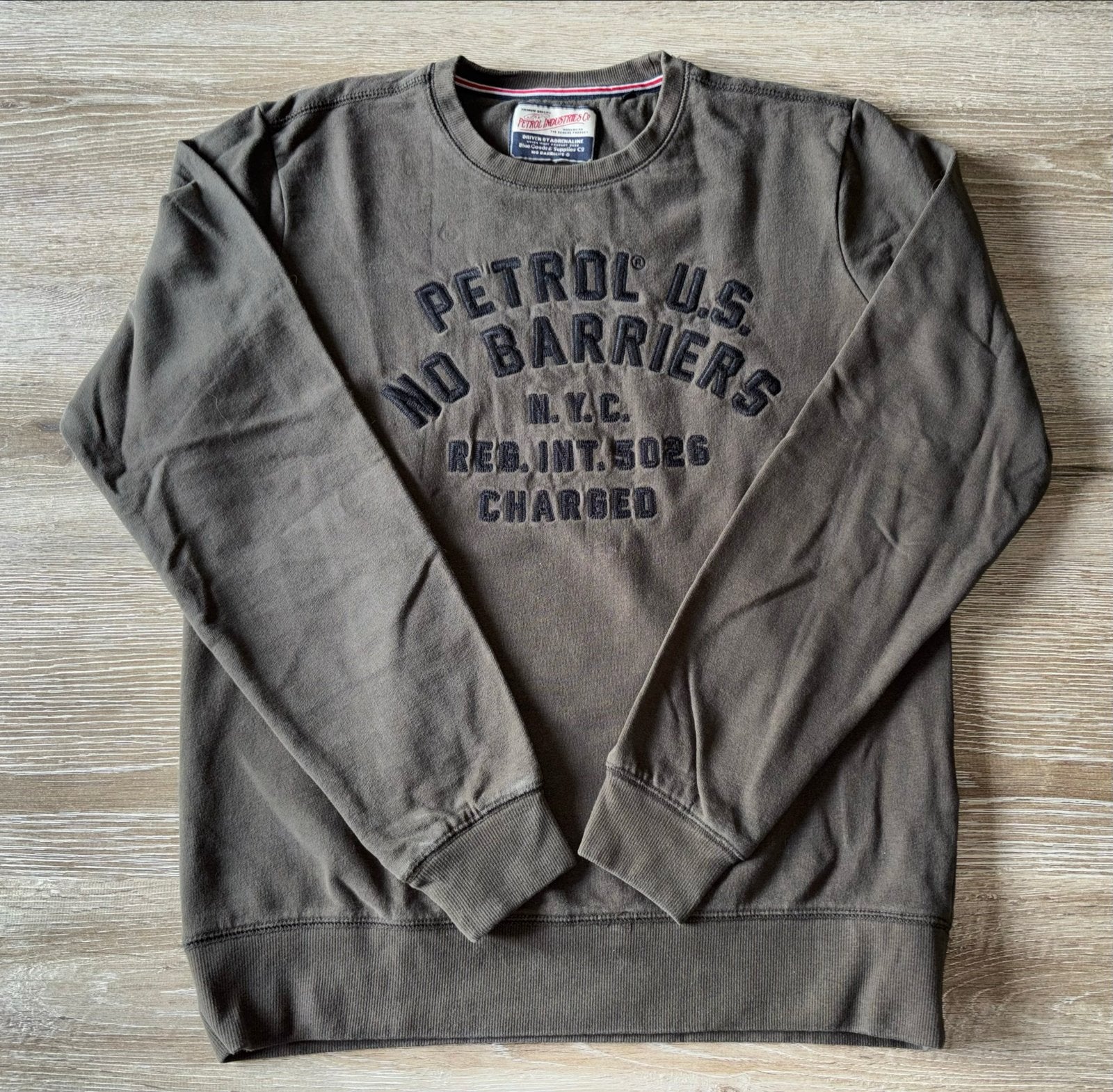 Petrol Industries sweater maat M, in nette staat, Ophalen, Gedragen, Maat 48/50 (M), Bruin