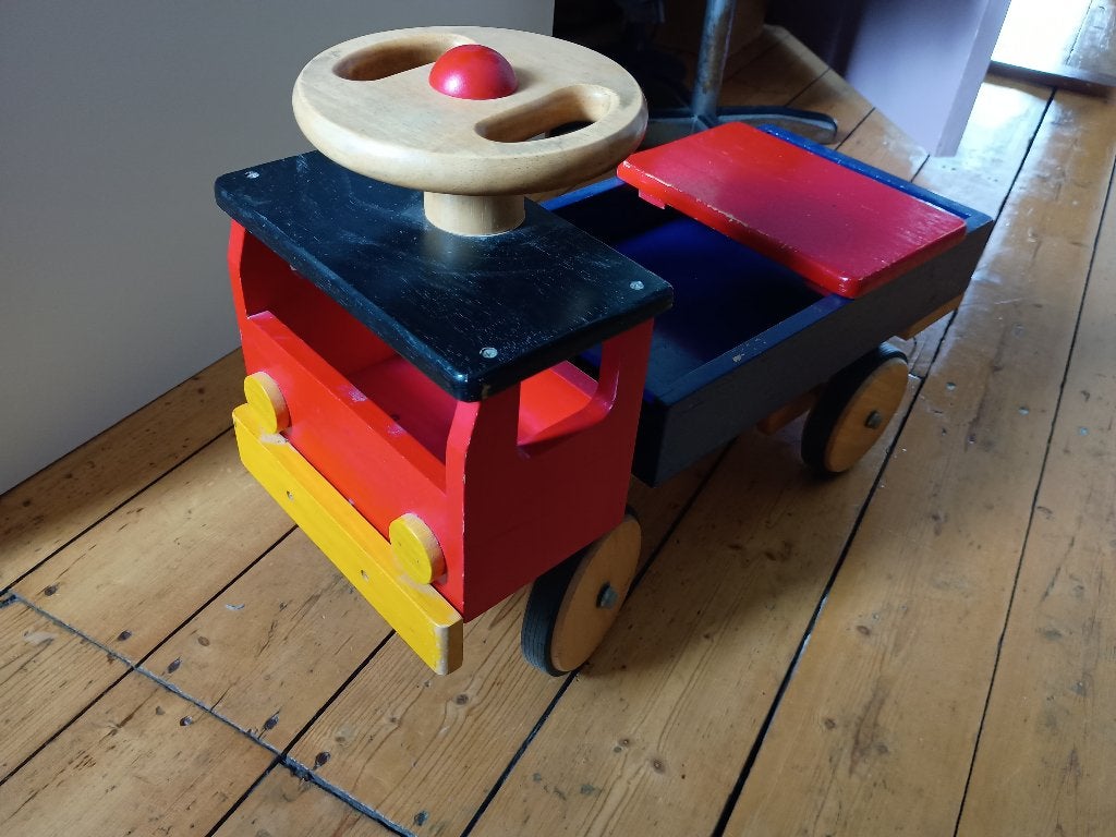 Houten stapauto, Ophalen, Gebruikt, Rij- of Hobbelspeelgoed