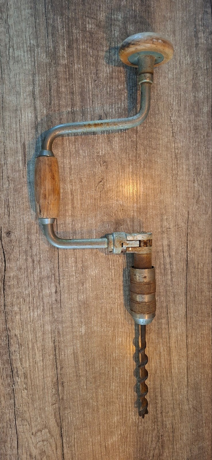 Antieke handboor, Antiek en Kunst, Antiek | Gereedschap en Instrumenten, Ophalen of Verzenden