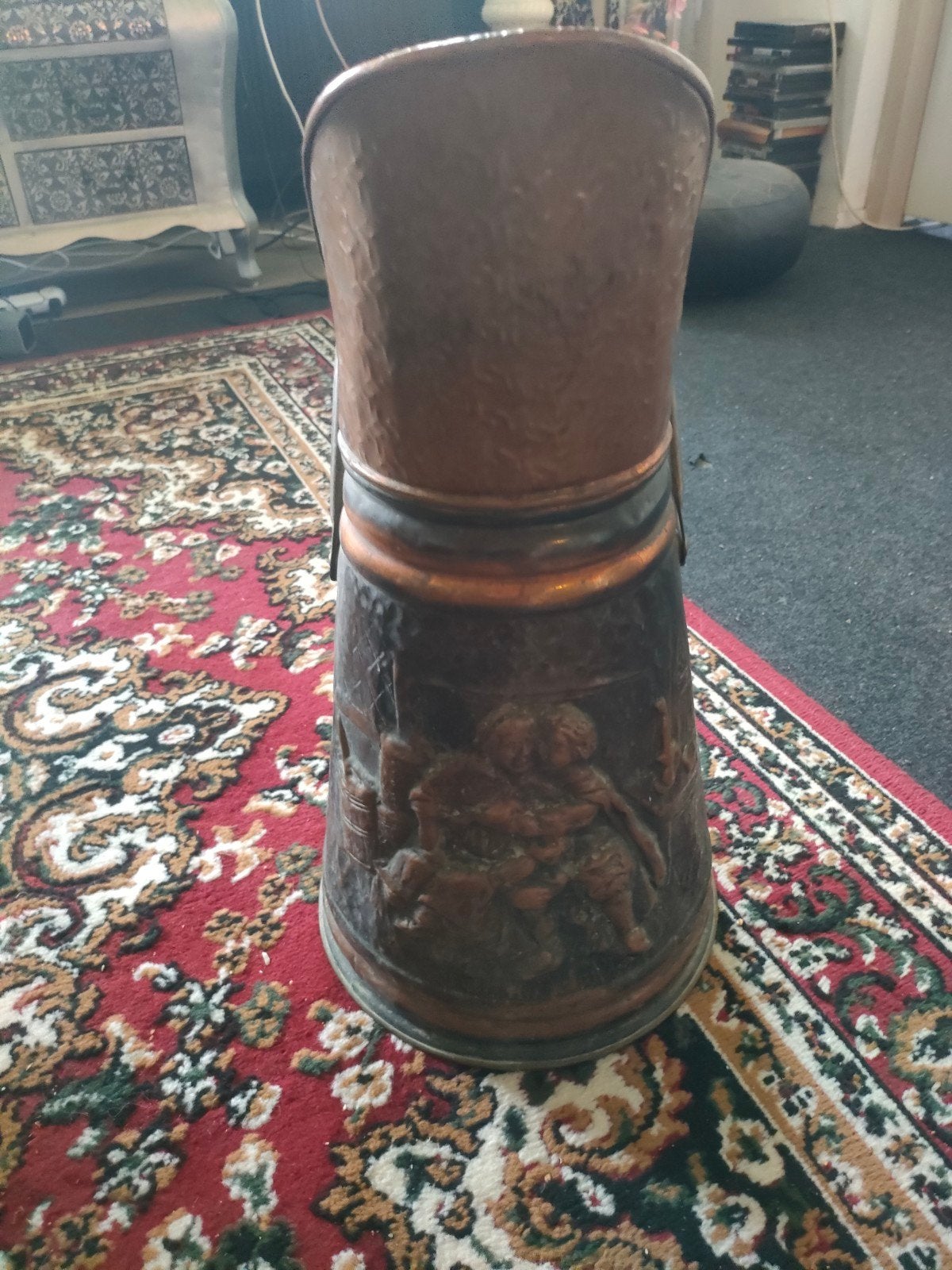 antieke koperen kolenkit, Ophalen of Verzenden, Overige materialen