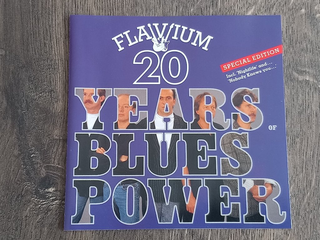 CD  Flavium - 20 Years of blues power (1989), Ophalen of Verzenden, Zo goed als nieuw, Blues