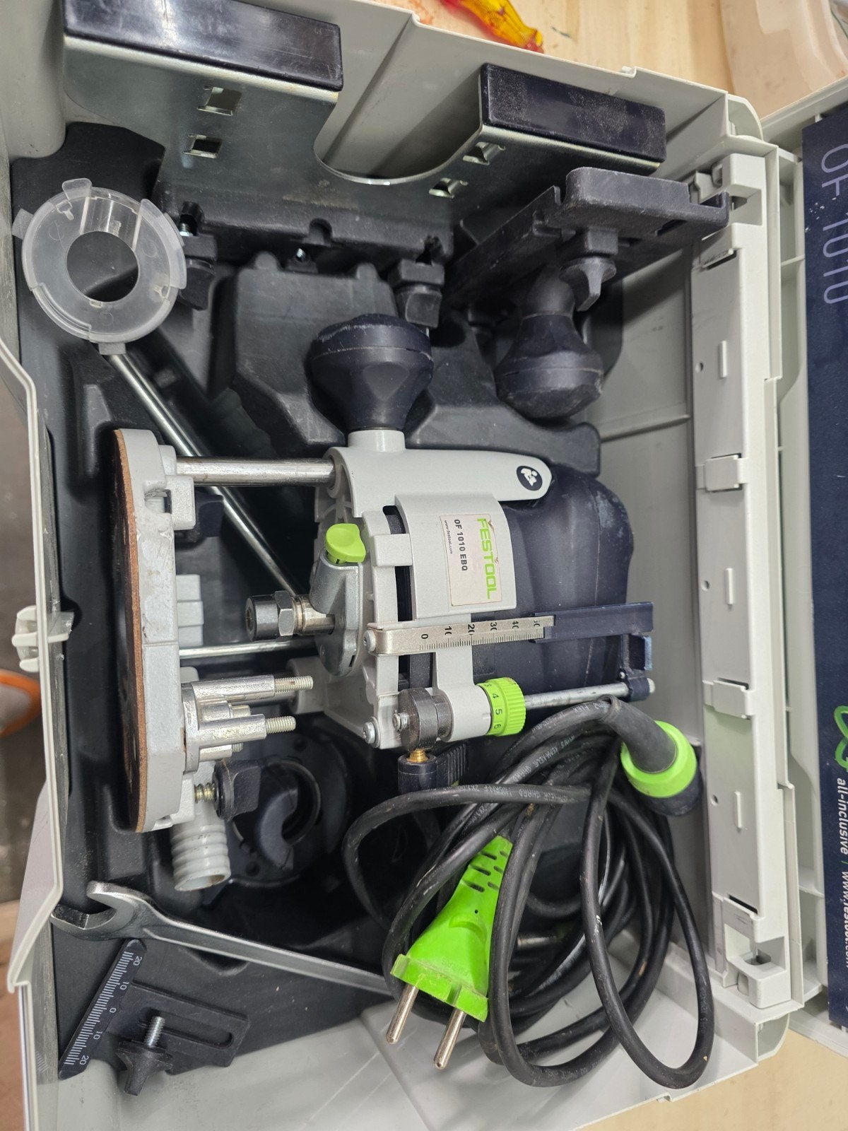 Festool Bovenfrees OF 1010 EBQ-Plus met 2 freesjes, Gebruikt, Ophalen of Verzenden, Bovenfrees, Festool