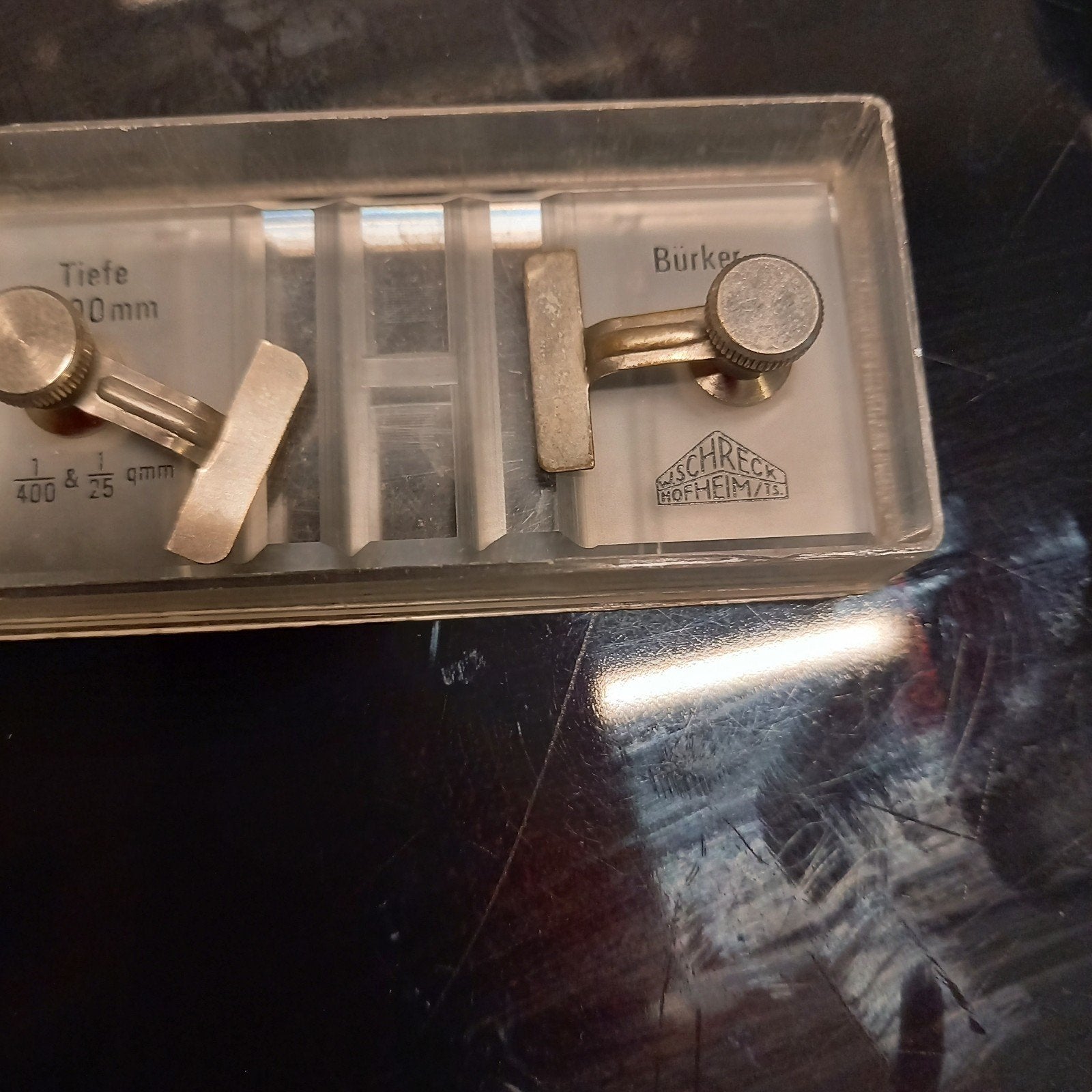 Bürker-telkamer cellen microscoop medisch Vintage, Antiek en Kunst, Ophalen of Verzenden