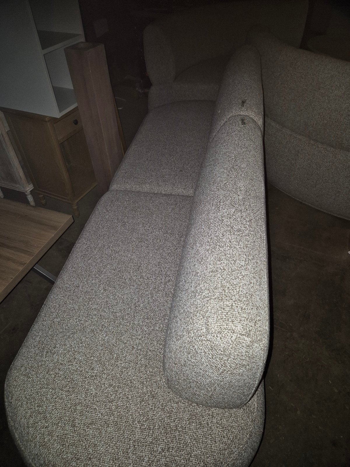 Richmond Interiors Hillpark Dining Bench Lovely Beige, Ophalen, 75 tot 100 cm, Stof, Nieuw
