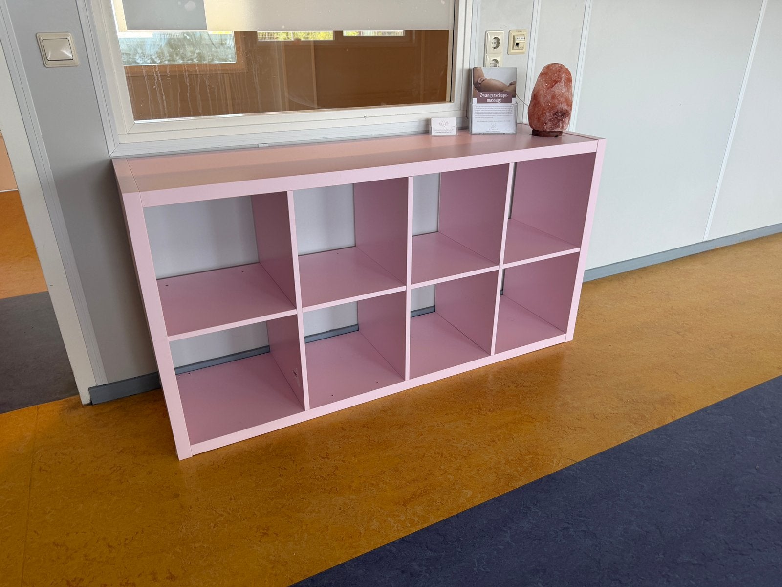 Ikea Kallax kast 2x4 roze, Ophalen, Zo goed als nieuw, Minder dan 150 cm, Minder dan 100 cm