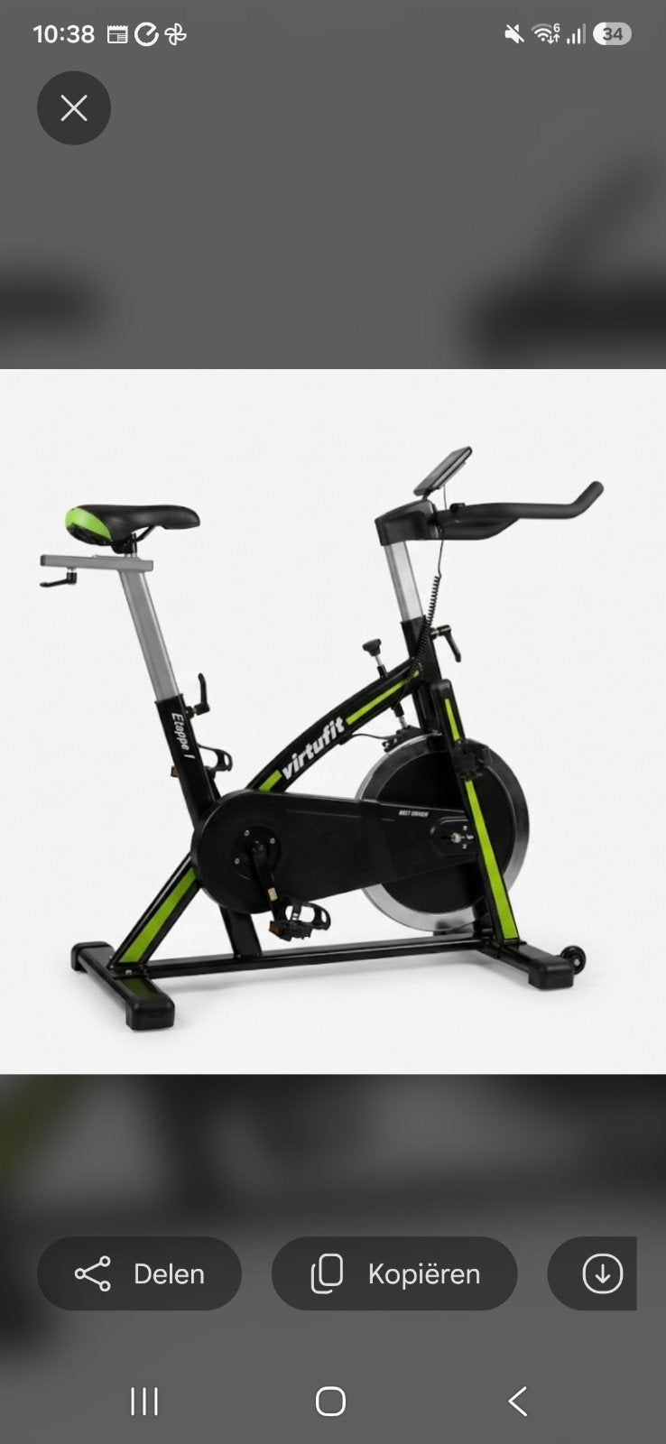 VirtuFit Etappe 1 Spinningfiets - Zo goed als nieuw, Ophalen, Spinningfiets, Zo goed als nieuw, Metaal