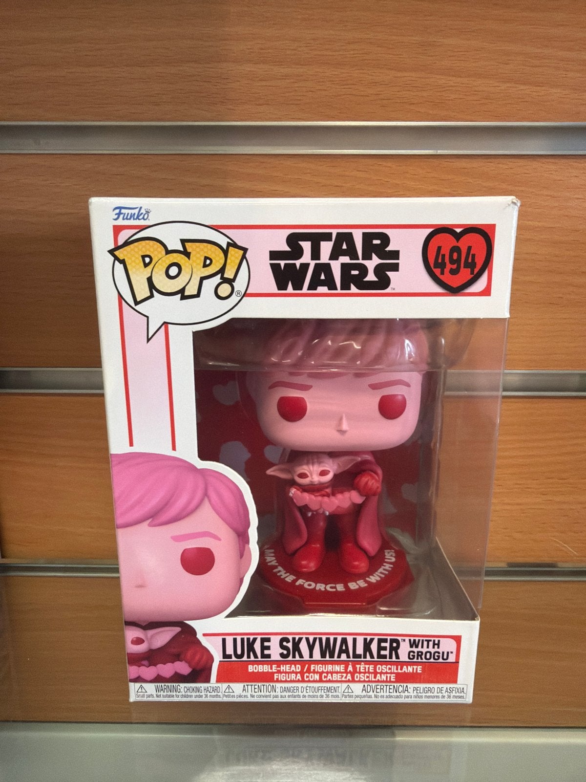 Funko Pop! Star Wars Luke Skywalker met Grogu #494, Cash and gold, Cash & GOLD, Nieuw, Ophalen of Verzenden