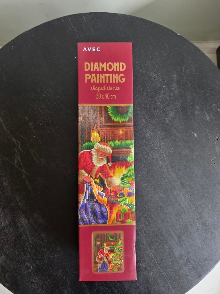 Diamond Painting Kerstman 30x40 cm - Nieuw in verpakking, Ophalen