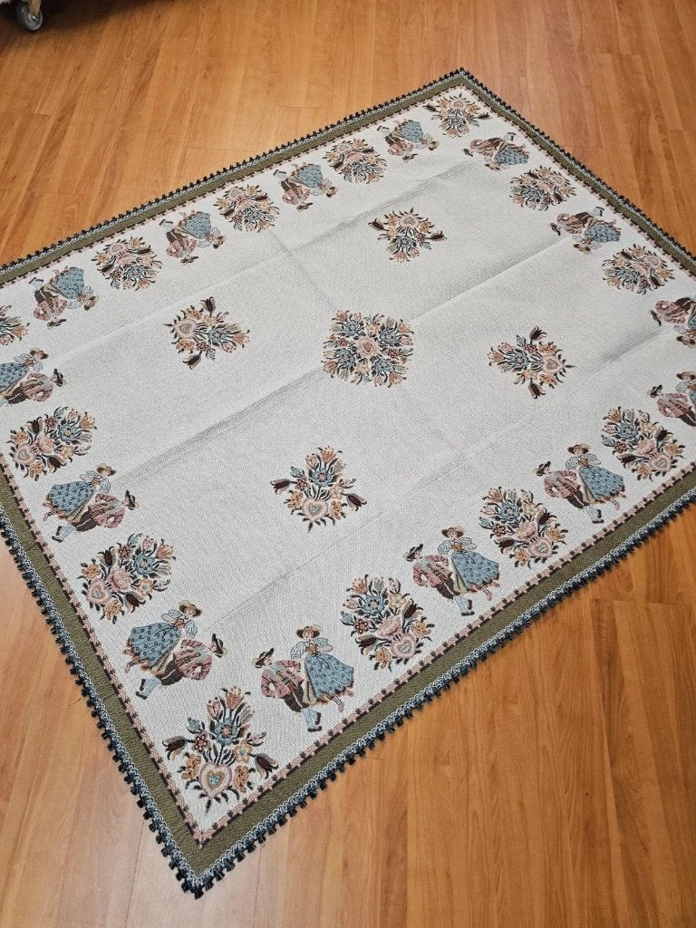 Tafelkleed folklore dansers en bloemen 165/135 cm, Djt@dejuistetoon.eu, Ophalen of Verzenden, Zo goed als nieuw, Mon Plaisir 19, Etten-Leur, Netherlands