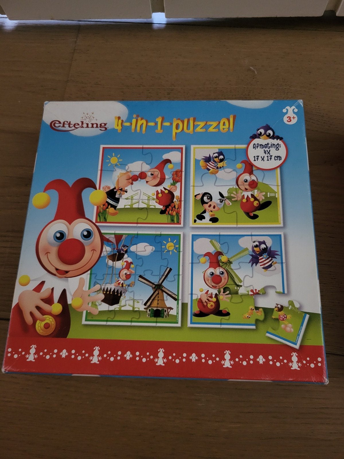 Efteling 4-in-1-puzzel Jokie en Jet, Ophalen of Verzenden, Zo goed als nieuw
