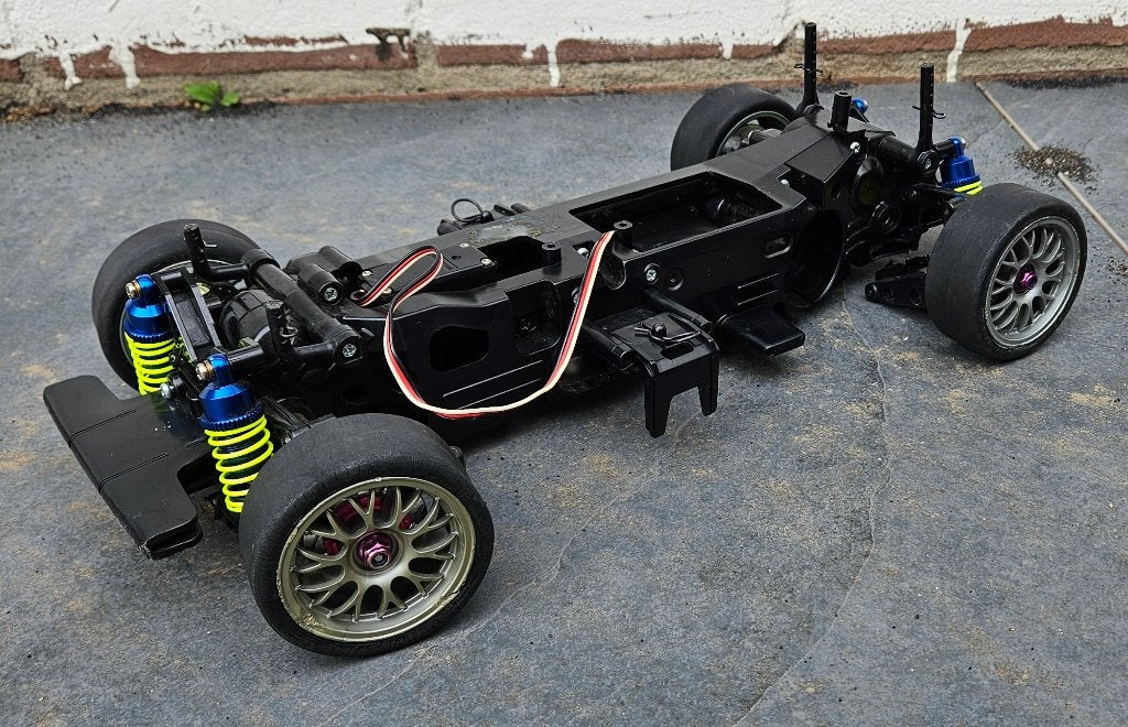 Tamiya TL01 Chassis DEFECT + SPARE, Elektro, Gebruikt, Ophalen of Verzenden, Schaal 1:10
