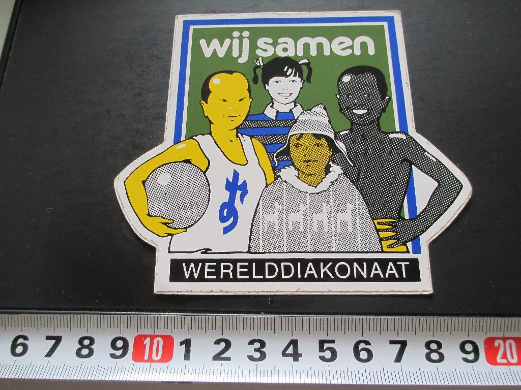 sticker wij samen werelddiakonaat, Ophalen, Zo goed als nieuw