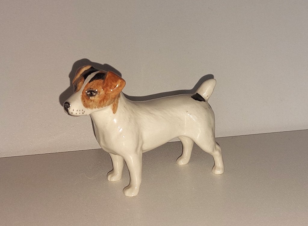 Beswick 2109 porseleinen beeldje "Jack Russell Terriër", Gemerkt, Ophalen of Verzenden, Zoogdier, Overige materialen