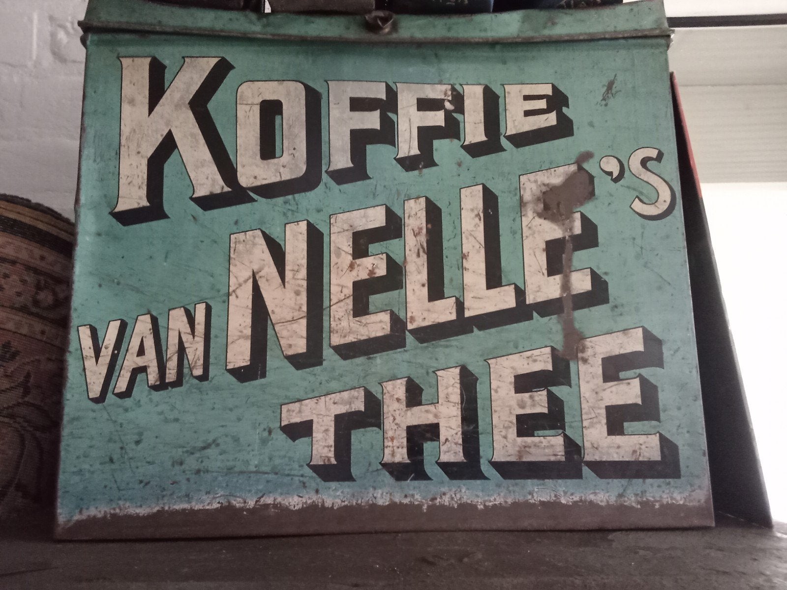 GROOT VOORRAAD BLIK V NELLE KOFFIE EN THEE, Ophalen of Verzenden