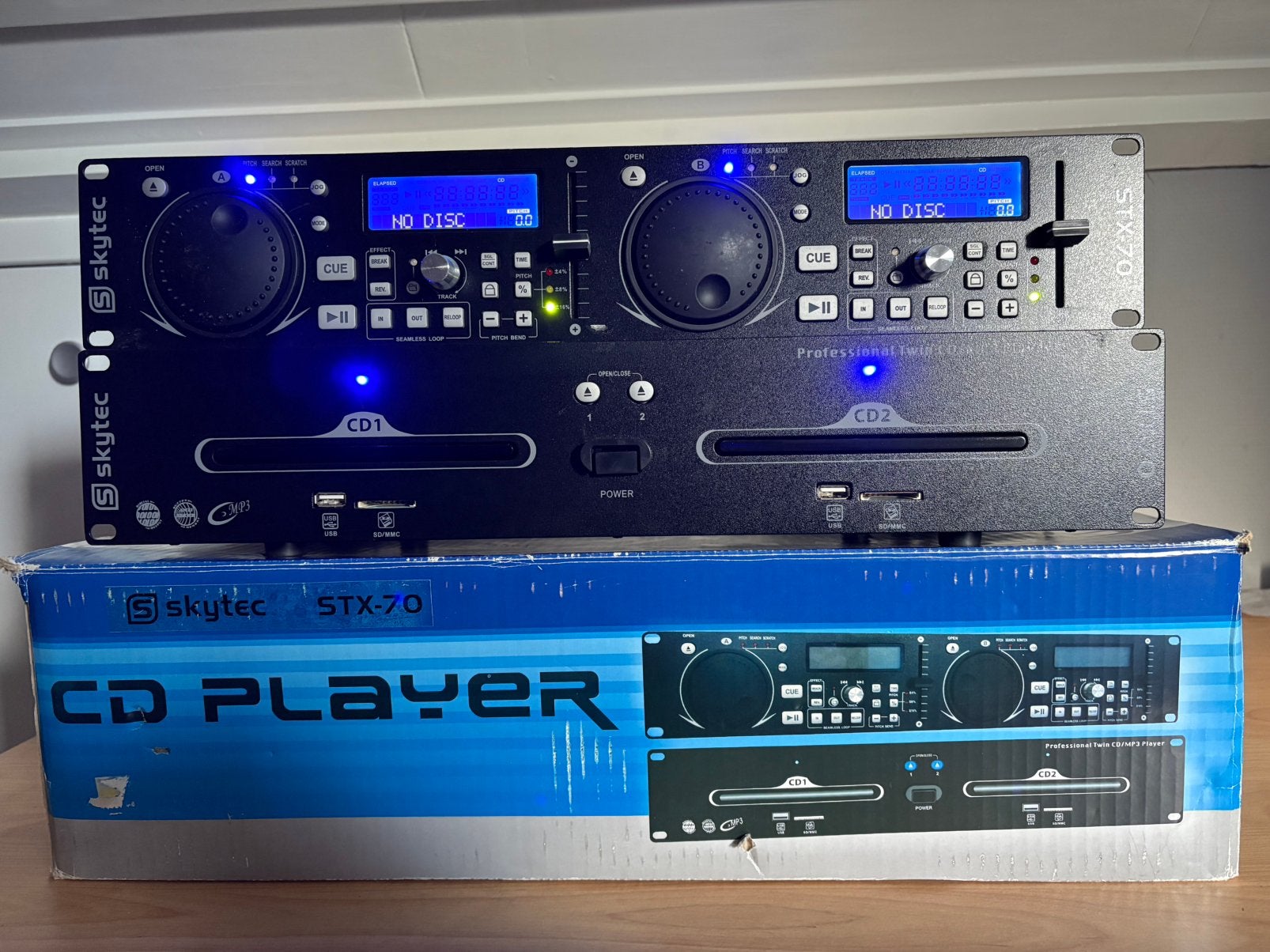 Dubbele cd speler met usb player, Ophalen of Verzenden, Zo goed als nieuw