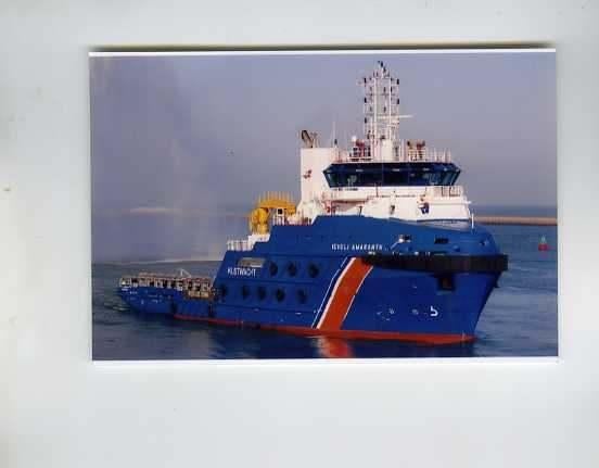 scheepvaart-foto-ievoli amaranth-2x, Verzamelen, Scheepvaart, Ophalen of Verzenden, Zo goed als nieuw, Motorboot, Boek of Tijdschrift