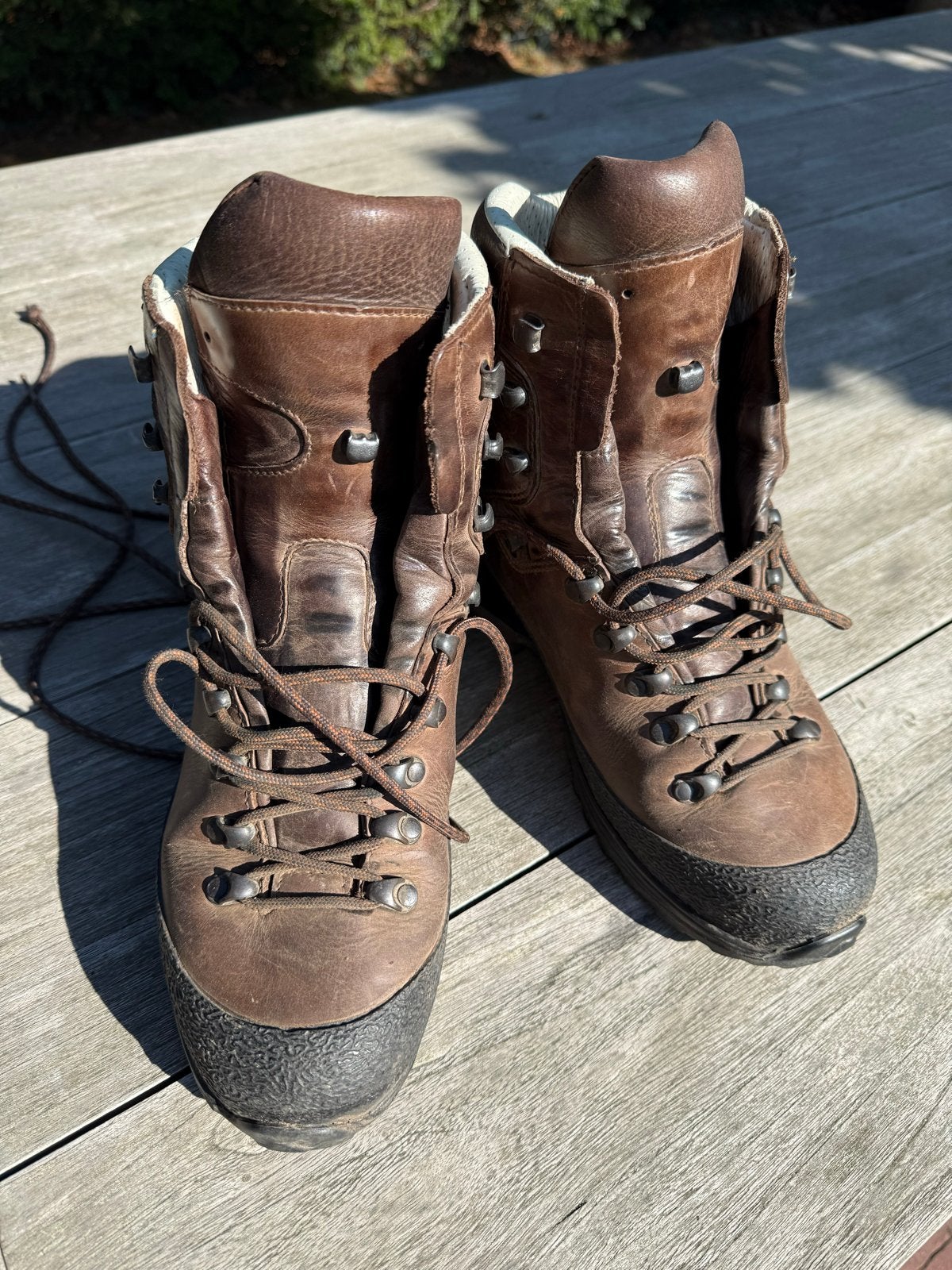 Hanwag Bergschoenen Maat 42 - Bruin Leer, Gore-Tex, Ophalen of Verzenden, Zo goed als nieuw, Schoenen