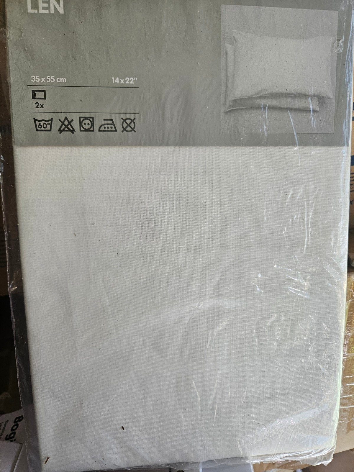 Pakje van 2 slopen - 35x55 cm, Eenpersoons, Katoen, Nieuw, Ophalen of Verzenden