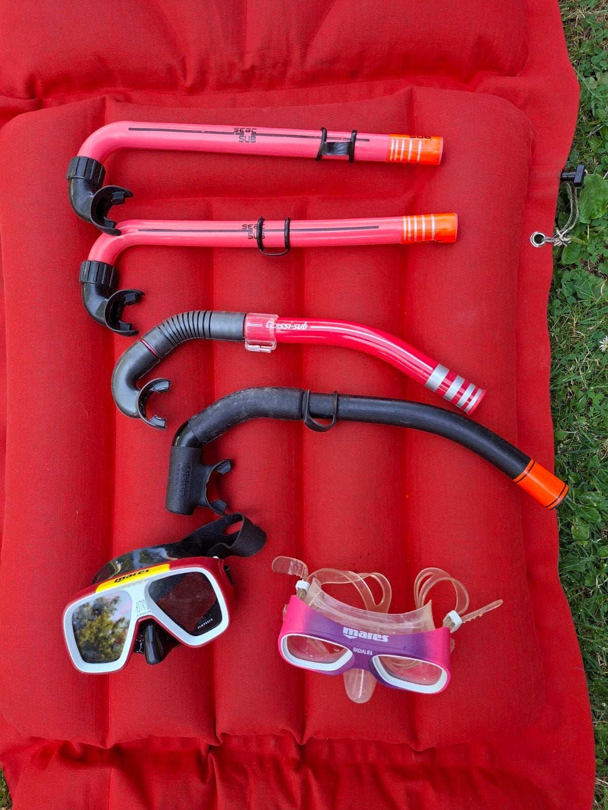 Duikbrillen met snorkels, Ophalen of Verzenden, Gebruikt