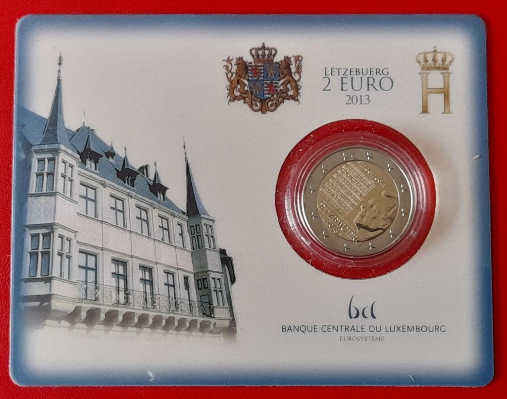 coincard Luxemburg 2 euro 2013 Luxemburgs volkslied, Ophalen of Verzenden, Luxemburg, 2 euro, Setje