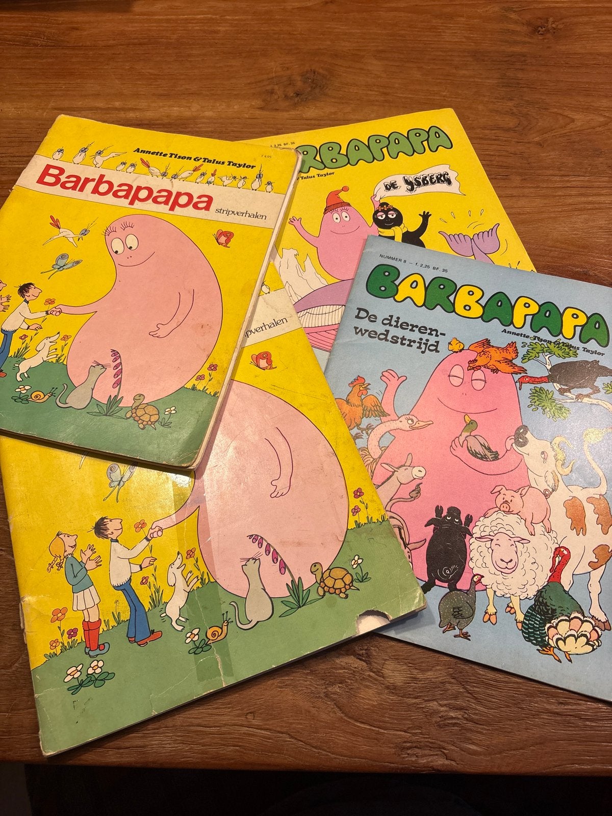 4 Barbapapa stripboeken - De IJberg, De dierenwedstrijd, Boeken, Meerdere stripboeken, Ophalen of Verzenden, Gelezen