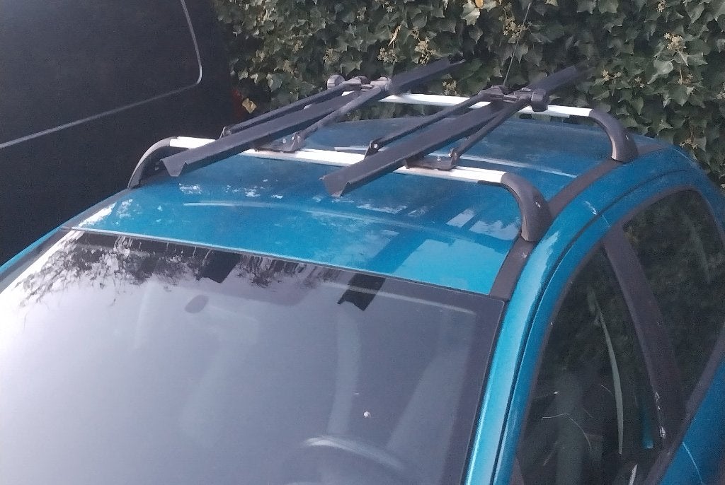Dakdragerset  Peugeot 207 met 2 fietsendragers, Auto diversen, Dakdragers, Ophalen, Gebruikt