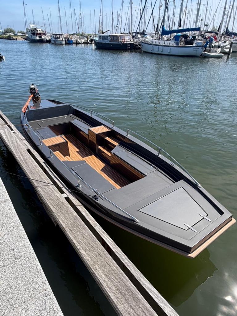Langedijker vlet / 6.5 meter / 10 pers elektrisch boot sloep, Kunststof, Nieuw, Ophalen of Verzenden, Vlet
