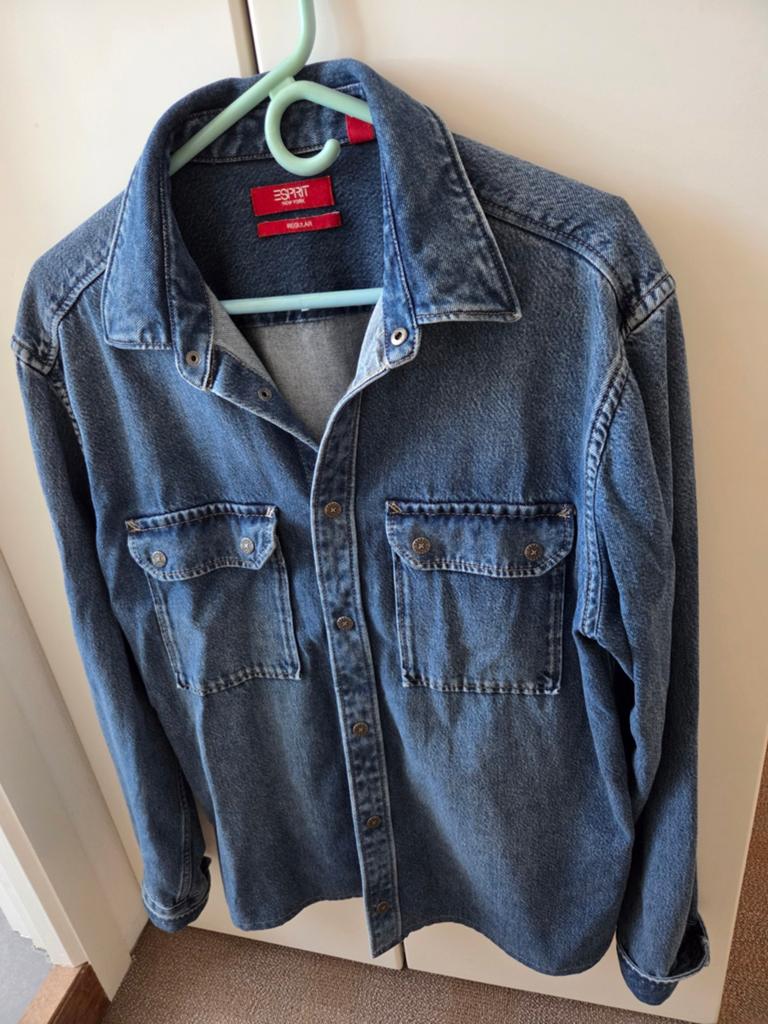 Spijkerjas dames., Ophalen of Verzenden, Zo goed als nieuw, Maat 38/40 (M), Blauw